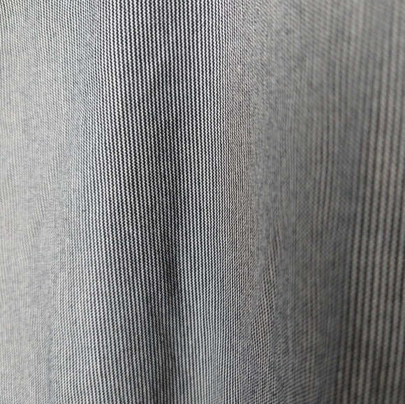 NEW York and company stretch black white pinstripes flat front pants. Size 14P - Picture 3 of 11